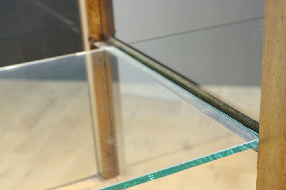 L-shaped glass display case BB3428