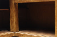 L-shaped glass display case BB3428