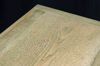 幅1215ミリ 引き出しが上部にある木地色の柔らかな色彩のレトロガラスケース　BB3432