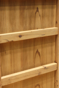 稀少‼︎ 温かみのある木地色に引き出しを上下に備えたレトロオークガラスケース　BB3450