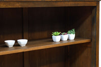 ゆらゆらガラスとレリーフ彫刻で優しい雰囲気のガラスケース　BB3452