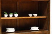 ゆらゆらガラスとレリーフ彫刻で優しい雰囲気のガラスケース　BB3452