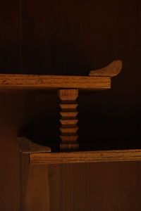 けやき杢目が引き立つ上品な茶箪笥　BB3634