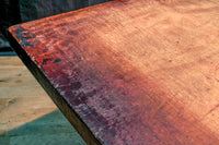 頑丈な鉄脚を味わいある天板と組み合わせた創作テーブル　Ba7799