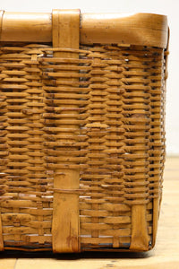 温かみある風合いに包まれた竹製角カゴ　DC1034