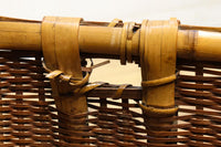 温かみある風合いに包まれた竹製角カゴ　DC1034