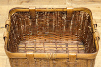 温かみある風合いに包まれた竹製角カゴ　DC1034