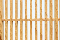 綺麗な杢目模様を作る格子造りの四つ折り衝立　DC8478