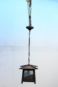 波千鳥が浮かび上がる風流な吊り灯籠　DC4636　在庫3個
