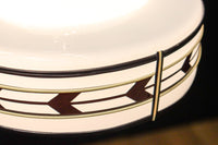 洗練された矢羽帯装飾で趣きのある電笠　DC4697