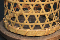 籠目編みの竹カゴが魅力の行灯　DC4715
