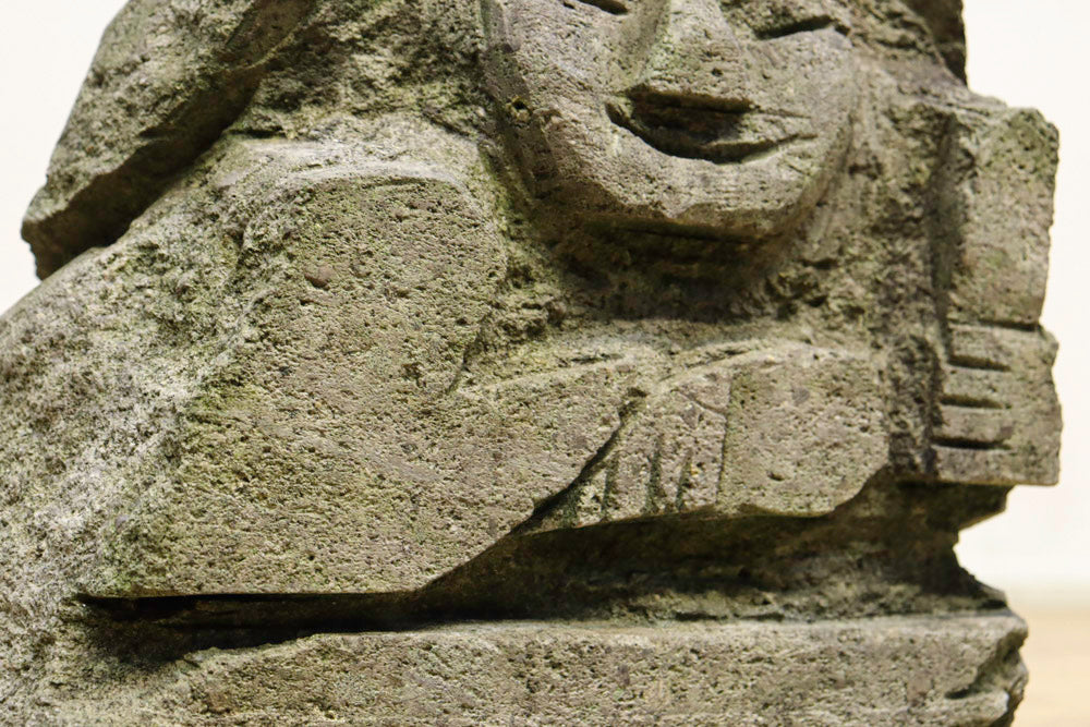 笑顔が素敵な田の神の石像　DC4744