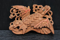翼を持つ龍を描いた彫刻飾り　DC4870abc　在庫(a:1 b:1 c:1)個