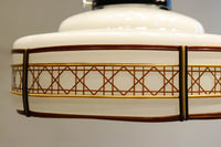 籠目セル装飾が上品な電笠　DC4875