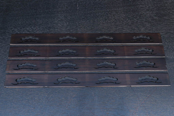 松模様が４つ並ぶ雅な小型透かし板　DC4985　在庫1枚