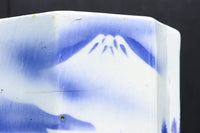 富士を描いた八角形の手あぶり　DC5143