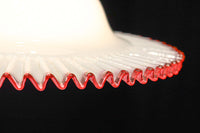 赤縁の繊細フリルで可愛らしい電笠　DC5392