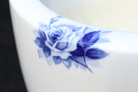 藍色のバラの花柄が美しいノリタケの火鉢　DC5409