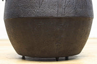 松竹の絵柄で縁起を担ぐ大きめな消壺　DC5410