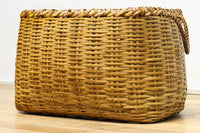 Round bamboo woven square basket DC5677