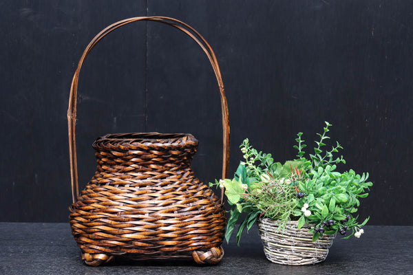 Bamboo basket vase DC6852