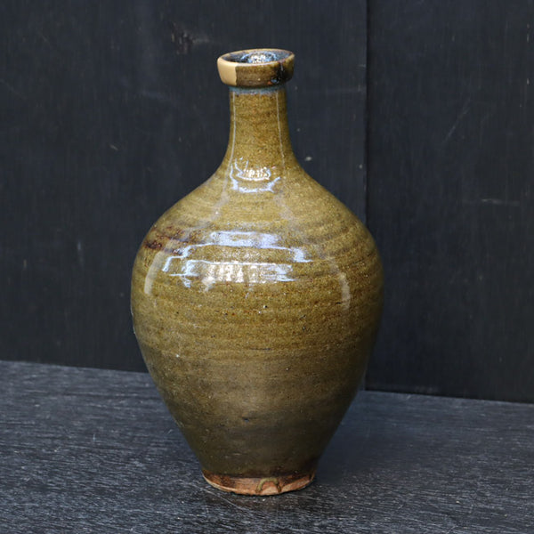 渋みのある色彩を艶やかな質感で包み込んだ美しい面持ちの徳利 DC6942