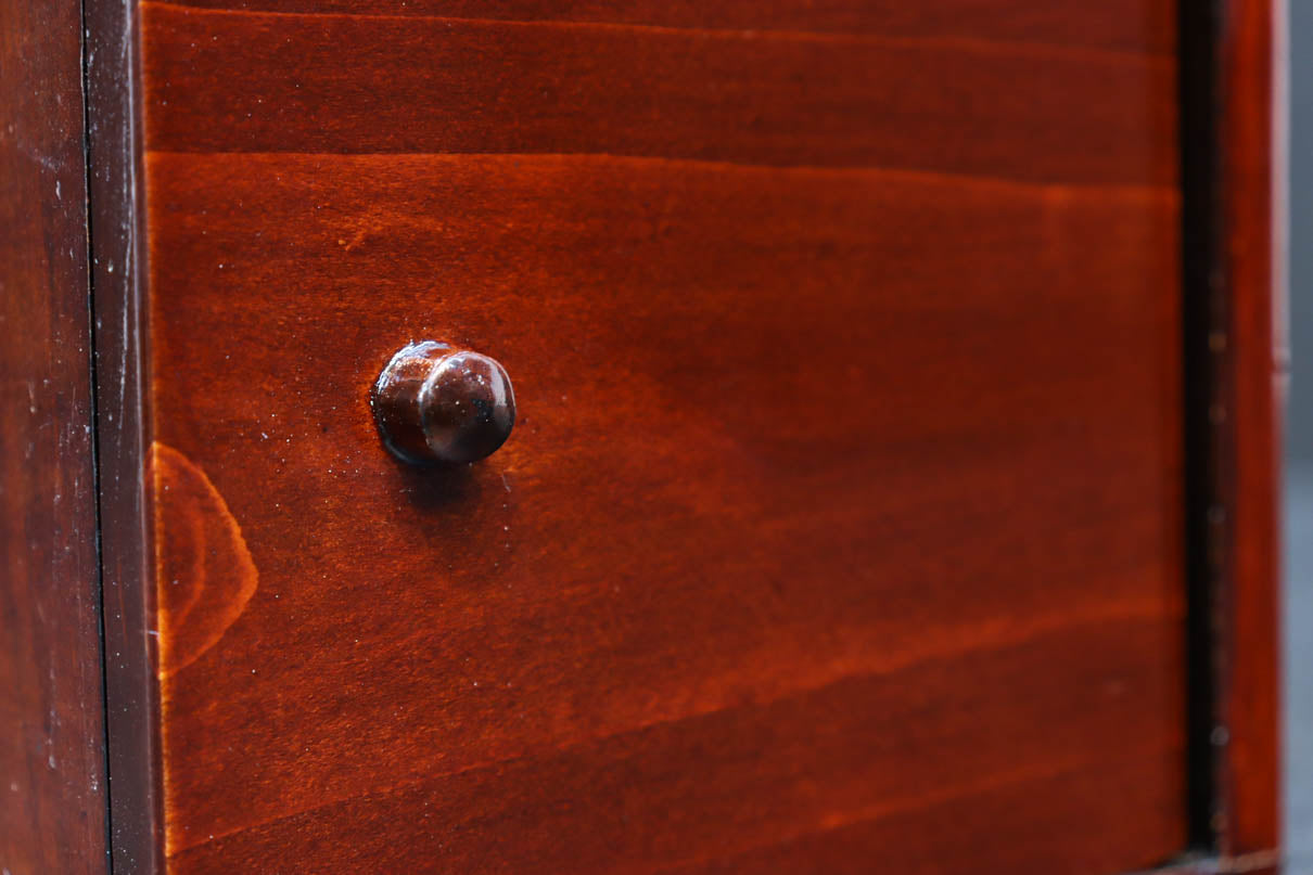 朱の色艶の美しい小箱　DC7325