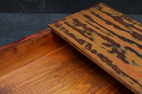 DC7458　艶やかな味わいある模様が素敵な木箱　