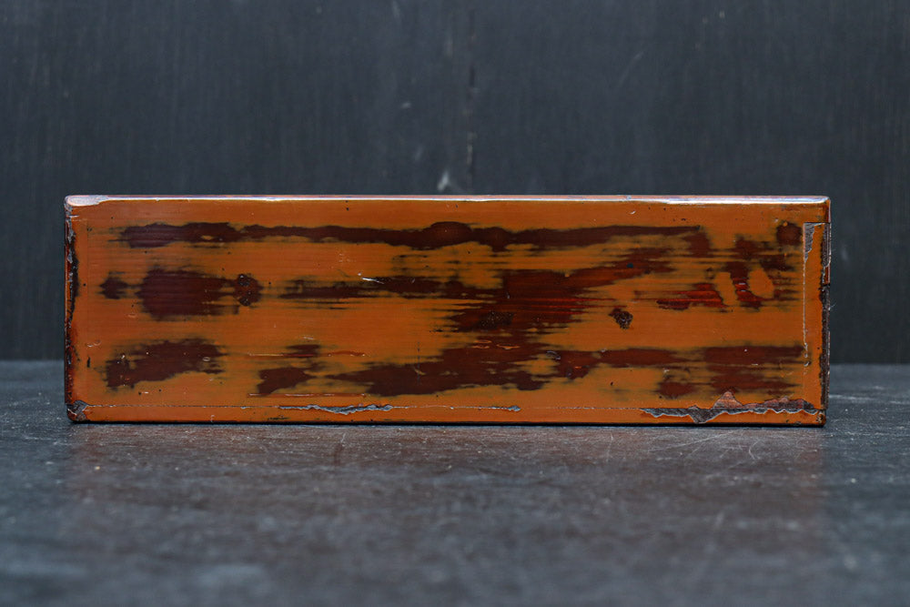 DC7458　艶やかな味わいある模様が素敵な木箱　