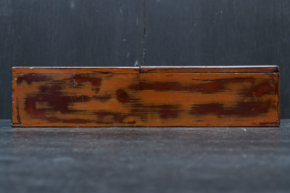 DC7458　艶やかな味わいある模様が素敵な木箱　