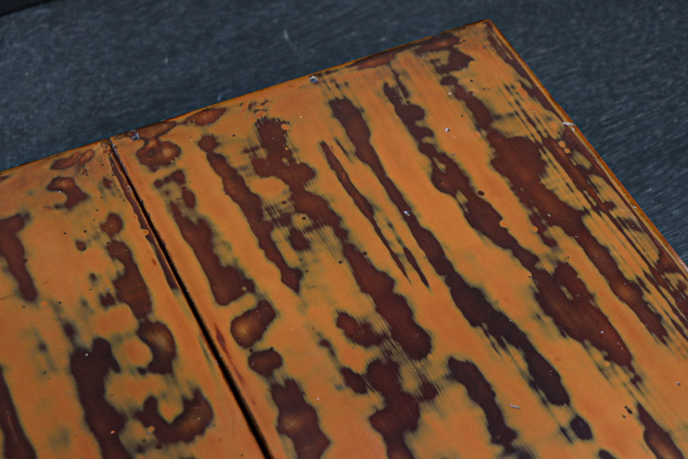 DC7458　艶やかな味わいある模様が素敵な木箱　