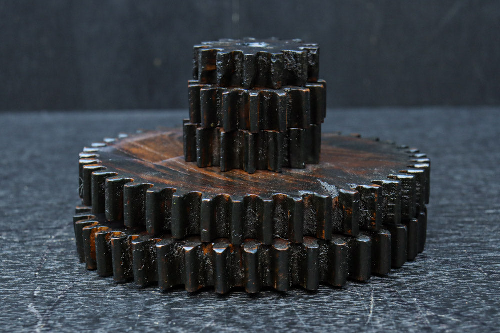 深みのある色彩の味わいある風合いが素敵な歯車セット　DC7701　在庫5枚1組