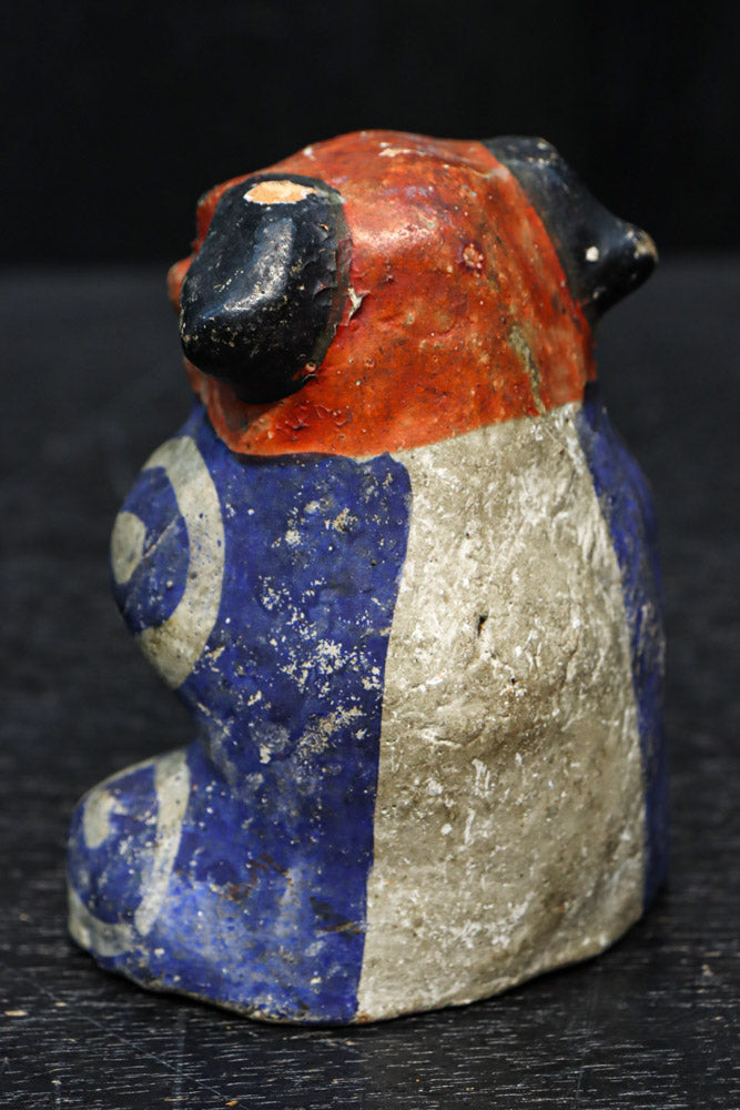 土人形 小さな 獅子 古道具 民芸 アンティーク 土人形 獅子 民芸 古道具 アンティーク 高さ約10cm