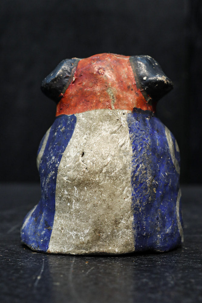 味わい深い色彩の小さな獅子舞の土人形 DC7750 – 古福庵