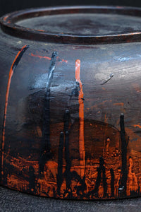 漆の味わいが時代を感じさせる鉢　DC7754