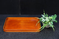 春慶塗りの艶みある色合いで上品な角盆　DC7759　