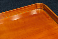 春慶塗りの艶みある色合いで上品な角盆　DC7759　