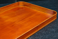 春慶塗りの艶みある色合いで上品な角盆　DC7759　