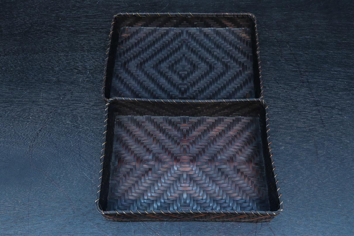 丁寧な竹編みが魅力の文入れ　DC7760