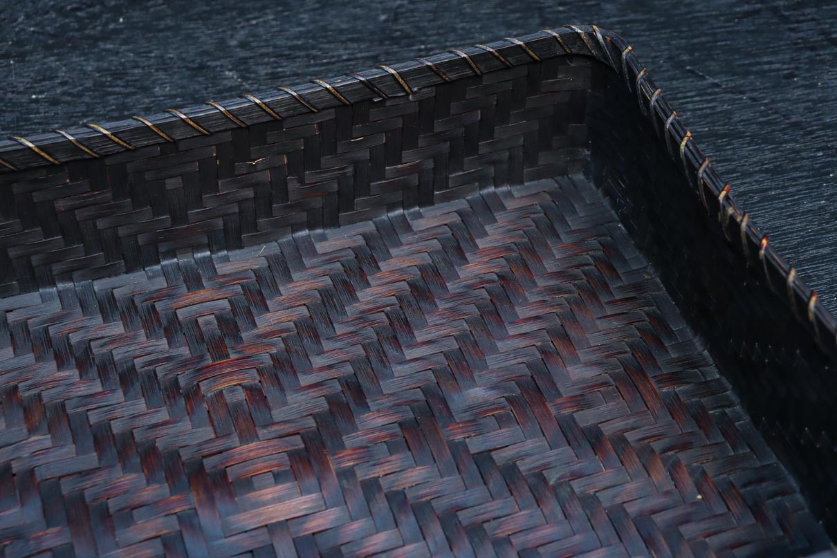 丁寧な竹編みが魅力の文入れ　DC7760