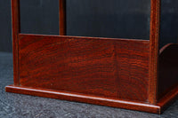 小サイズ！！ 杢目の流れが美しく艶やかな朱漆の飾り台　DC7790