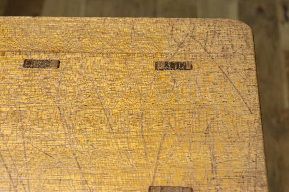 やぐら組みが見事な木地色の庄内踏み台　DC7852