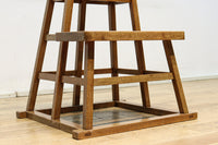 やぐら組みが見事な木地色の庄内踏み台　DC7852