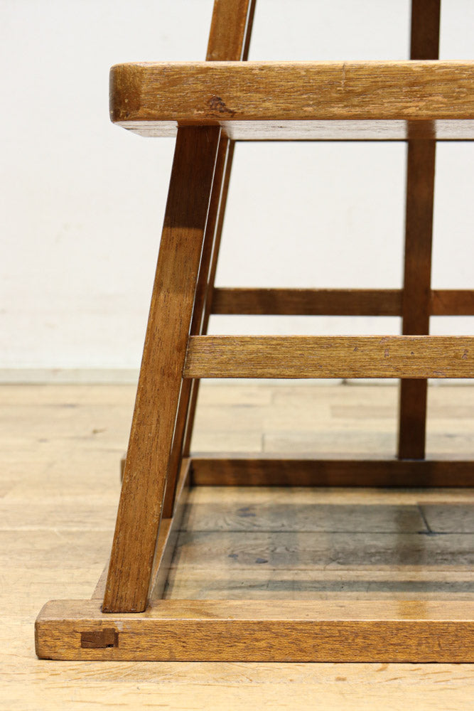 やぐら組みが見事な木地色の庄内踏み台　DC7852