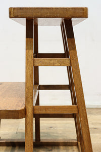 やぐら組みが見事な木地色の庄内踏み台　DC7852