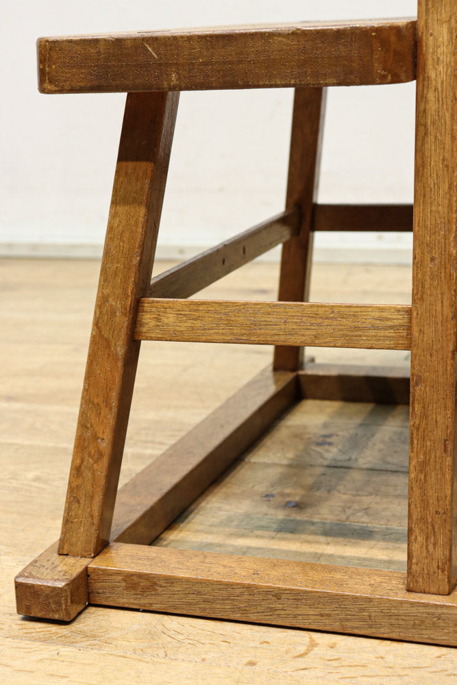 やぐら組みが見事な木地色の庄内踏み台　DC7852