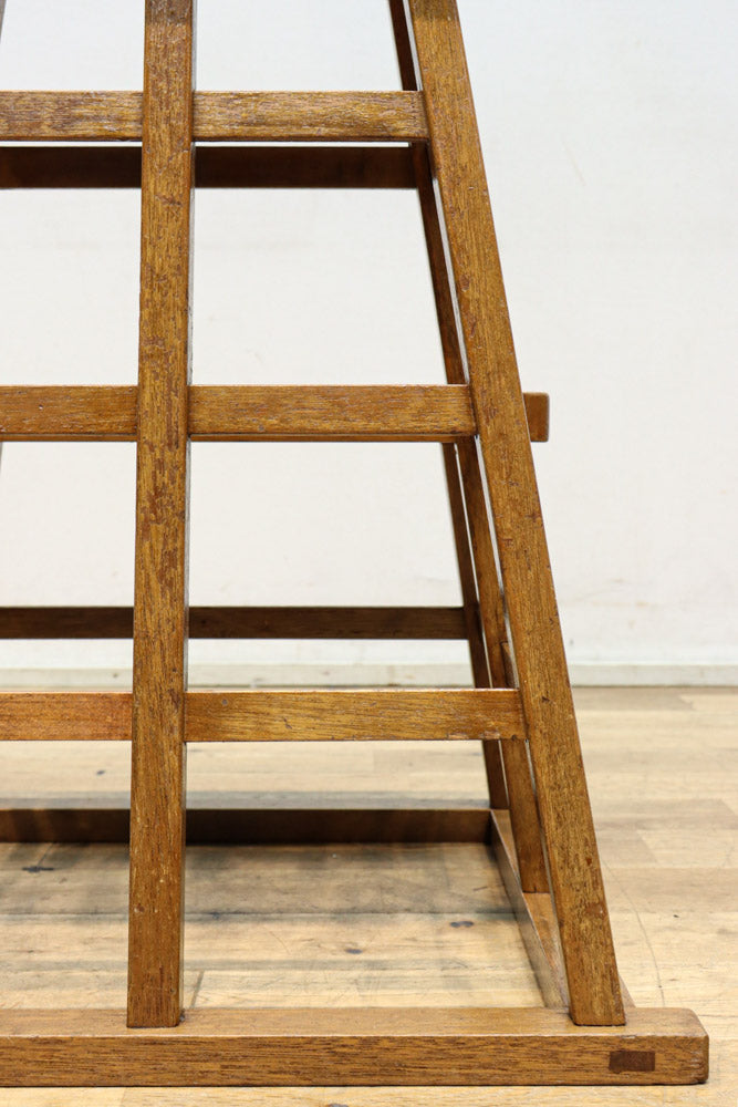 やぐら組みが見事な木地色の庄内踏み台　DC7852