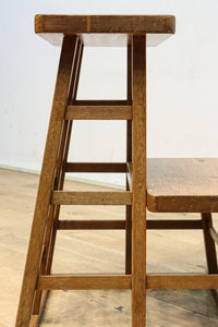 やぐら組みが見事な木地色の庄内踏み台　DC7852