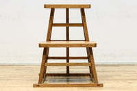 やぐら組みが見事な木地色の庄内踏み台　DC7852