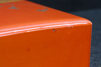 見事な蒔絵の朱漆の小箱　DC7857